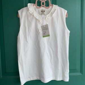 The oaks girls new nwt white top size 8